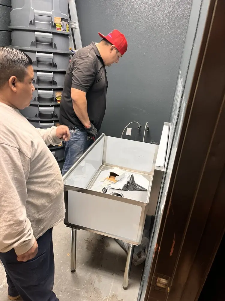 Commercial plumbing and sink installation in Hardscrabble